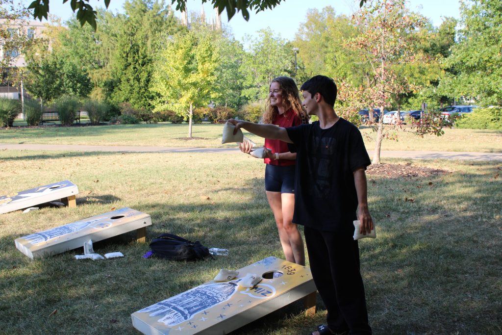 Students at field day event.