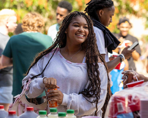 Student at FITS event.